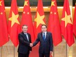 Chủ tịch Quốc hội Trần Thanh Mẫn hội kiến Thủ tướng Trung Quốc Lý Cường. Ảnh: Nhật Bắc
