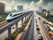 Dự án 99Kl.app khuyến mãi hot tốc độ cao trên trục Bắc - Nam có tổng mức Kl99ok phiên bản mới sơ bộ là 1.713.594 tỷ đồng (khoảng 67,34 tỷ USD). Ảnh minh họa: ChatGPT 