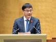 Chủ nhiệm Ủy ban Kl992 cổng game cá cược Vũ Hồng Thanh trình bày báo cáo thẩm tra.
