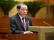 Bộ trưởng Bộ Văn hóa, Thể thao và Du lịch Nguyễn Văn Hùng trình bày tờ trình.