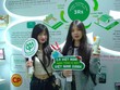 Gian hàng trưng bày của C.P. Việt Nam thu hút đông đảo các bạn sinh viên và khách tham quan.