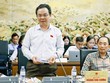 Đại biểu Hoàng Văn Cường phát biểu tại tổ.