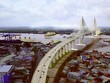 Phối cảnh Cầu Cát Lái ở vị trí gần cảng Cát Lái hiện nay