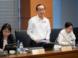 Đại biểu Trần Hoàng Ngân đề nghị giảm mạnh thuế cho báo chí. Ảnh: Như Ý 