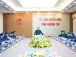 Phó chủ tịch UBND tỉnh Quảng Trị Lê Đức Tiến chủ trì cuộc họp