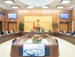 Ủy ban Thường vụ Quốc hội biểu quyết thông qua Nghị quyết.