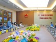 Quyền Chủ tịch UBND tỉnh Quảng Trị Hà Sỹ Đồng phát biểu tại buổi làm việc. Ảnh: Tiến Nhất