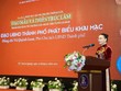 Bà Vũ Quỳnh Loan, Phó Chủ tịch UBND TP. Tuyên Quang phát biểu khai mạc Tọa đàm.
