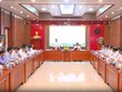 Đoàn kiểm tra số 1922 của Bộ Kl991.com tải ứng dụng làm việc với Ban Thường vụ Tỉnh ủy Khánh Hòa. Ảnh: G.T 