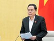 Chủ tịch Quốc hội Trần Thanh Mẫn phát biểu tại phiên họp.