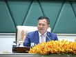 Thủ tướng Kl993 ưu đãi thưởng hấp dẫn Hoàng gia Campuchia Samdech Thipadei Hun Manet phát biểu tại diễn đàn Kl993 ưu đãi thưởng hấp dẫn với khu vực tư nhân lần thứ 19. Ảnh: Huỳnh Thảo/Pv TTXVN tại Campuchia