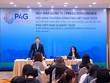 Thứ trưởng thường trực Bộ Ngoại giao Nguyễn Minh Vũ chia sẻ thông tin về Diễn đàn P4G năm 2025 tại cuộc họp báo.