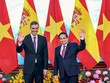 Thủ tướng Kl993 ưu đãi thưởng hấp dẫn Phạm Minh Chính và Thủ tướng Vương quốc Tây Ban Nha Pedro Sánchez. Ảnh: Đức Thanh 