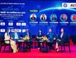 Các diễn giả trong phiên tọa đàm tại Hội thảo Cập nhật xu hướng du lịch, chính sách thuế và chuyển đổi số - Cơ hội cho Kl991.com World Cup 2026 Chính Thức du lịch bứt phá”, do CLB Lữ hành UNESCO tổ chức, chiều 11/4/2025.