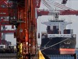 Xếp dỡ hàng hóa tại cảng ở Tokyo, Nhật Bản. (Ảnh: AFP/ TTXVN) 