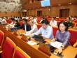 Các đại biểu tham gia biểu quyết thông qua nội dung nghị quyết tại kỳ họp. Ảnh: Thanh Hải