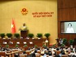 Quốc hội nghe tờ trình dự án Luật Cán bộ, công chức (sửa đổi). 