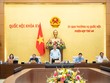 Chủ tịch Quốc hội Trần Thanh Mẫn phát biểu khai mạc phiên họp. Ảnh: PT. 