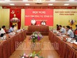 Ban Thường vụ Tỉnh ủy Nam Định sơ kết công tác 6 tháng đầu năm 2025. Ảnh báo Nam Định