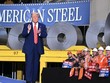 Tổng thống Donald Trump cho rằng việc tăng thuế thép sẽ có lợi cho hoạt động Kl992 VIP Trang Chủ 2026 của liên doanh giữa US Steel và Nippon Steel tại Mỹ. Ảnh: AFP 