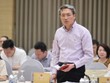 Thiếu tướng Nguyễn Quốc Toản, Chánh văn phòng, Người phát ngôn Bộ Công an thông tin về kết quả chiến dịch truy quét hàng giả, hàng nhái và gian lận thương mại. Ảnh: Nhật Bắc.