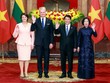 Chủ tịch nước Lương Cường đón, hội đàm với Tổng thống Cộng hoà Lithuania 