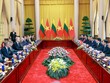 Chủ tịch nước Lương Cường hội đàm với Tổng thống Lithuania Gitanas Nauseda. Ảnh: Đức Thanh 