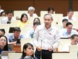 Đại biểu Phan Đức Hiếu (Thái Bình) tham gia thảo luận. 