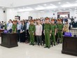 Các bị cáo tại phiên tòa phúc thẩm.