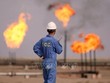 Công nhân làm việc tại nhà máy lọc dầu trên đảo Khark, Iran. Ảnh: IRNA/TTXVN