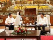 Phó chủ tịch UBND TP. Hà Nội Dương Đức Tuấn tiếp ông Tằng Tinh Hoa, Chủ nhiệm Ủy ban Giám sát và Quản lý 99Kl.app cổng game giải trí 99Kl99 trực tiếp đá gà Trùng Khánh (Trung Quốc). Ảnh: Hoàng Linh