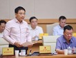 Bộ trưởng Bộ Kl991.com nạp rút nhanh Nguyễn Văn Thắng tại cuộc họp. Ảnh: Nhật Bắc