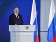 Tổng thống Nga Vladimir Putin phát biểu tại thủ đô Moskva. Ảnh: THX/TTXVN