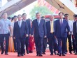 Tổng Bí thư Tô Lâm, Thủ tướng Phạm Minh Chính, nguyên Thủ tướng Nguyễn Tấn Dũng và các đồng chí lãnh đạo tới dự tại điểm cầu chính. 