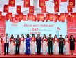 Các đại biểu cắt băng khai mạc chuỗi trưng bày tại Hoàng thành Thăng Long vào sáng 19/8. Ảnh: N.Khánh.