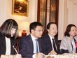 Đoàn công tác Bộ Kl991.com nạp rút nhanh tại buổi làm việc. Ảnh: Duy Thái.