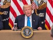 Tổng thống Mỹ Donald Trump phát biểu trong cuộc họp báo tại Nhà Trắng. Ảnh: THX/TTXVN