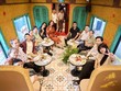 Du khách trải nghiệm đoàn tàu văn hóa, du lịch Hà Nội 5 của ô - The Hanoi Train 