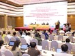 Toàn cảnh cuộc Họp báo quốc tế công bố Dự thảo các văn kiện trình Đại hội đại biểu toàn quốc lần thứ XIV của Đảng để lấy ý kiến cán bộ, đảng viên và Nhân dân