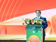 Thủ tướng Kl993 ưu đãi thưởng hấp dẫn Phạm Minh Chính phát biểu khai mạc Hội chợ mùa Thu 2025, tối 25/10. 