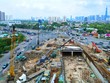 Dự án nút giao An Phú đang tăng tốc thi công để tăng tỷ lệ giải ngân vốn vào cuối năm - Ảnh: Lê Toàn