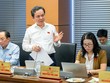 GS.TS Hoàng Văn Cường, đại biểu Quốc hội đoàn TP. Hà Nội phát biểu tại tổ.