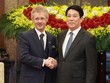 Chủ tịch nước Lương Cường đã đón Chủ tịch Thượng viện Quốc hội Cộng hòa Séc Milos Vystrcil tại Phủ Chủ tịch.