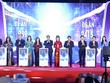 Thủ tướng Phạm Minh Chính và các đại biểu bấm nút triển khai Đề án Hỗ trợ phụ nữ khởi nghiệp giai đoạn 2026-2035 - Ảnh: VGP/Nhật Bắc