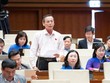 Đại biểu Trần Hữu Hậu (Tây Ninh) phát biểu tại hội trường. 