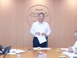 Phó Chủ tịch UBND TP. Hà Nội Nguyễn Mạnh Quyền chủ trì cuộc họp.