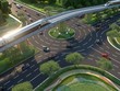 Phối cảnh Dự án tuyến tàu điện đô thị giai đoạn 1 tại Đặc khu Phú Quốc. 