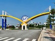 Cổng vào cụm công nghiệp Nam Hà.