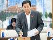 Tổng thư ký Quốc hội Lê Quang Mạnh phát biểu tại cuộc họp. 