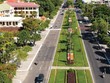 Gói thầu XL01 Thi công xây dựng đường Hùng Vương thuộc Dự án Hoàn thiện đường Hùng Vương, TP. Tam Kỳ (Đà Nẵng) có hạng mục liên quan đến kiến trúc cảnh quan. Ảnh: Thành Công 